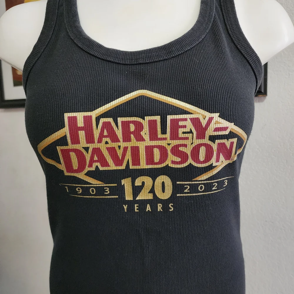 Harley-Davidson 120 Anniversary Black Tank Top - Picture 3 of 4